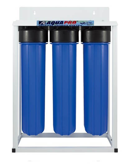 Big Blue Jumbo 20'' Triple Stage Whole House Water Filtration System